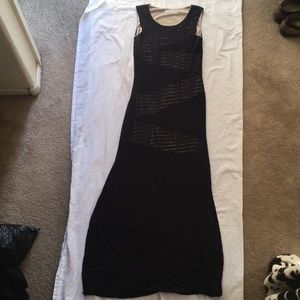 Long black Calvin Klein dress